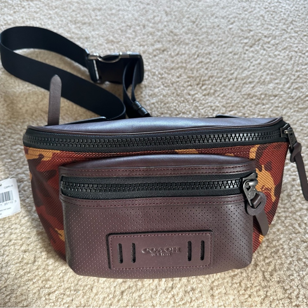 coach unisex men womens Terrain Belt Bag With Camo Print